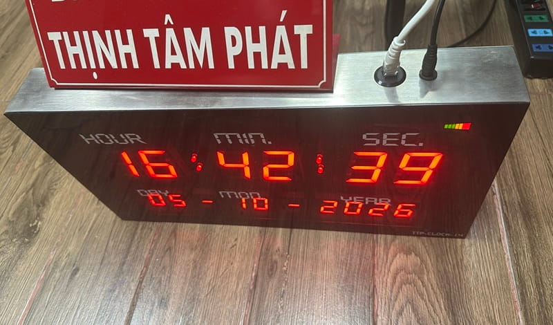 TTP-CLOCK-14 khung inox